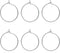 6pcs 20G Small Pure Titanium Earring Hoops DIY Beaded Earrings Findings Components for Jewelry Making 20mm, Hypoallergenic Beading Hoop Earring Ma...