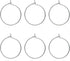 6pcs 20G Small Pure Titanium Earring Hoops DIY Beaded Earrings Findings Components for Jewelry Making 20mm, Hypoallergenic Beading Hoop Earring Ma...