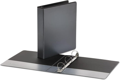 Universal 20971 Economy Round Ring View Binder, 1-1/2-Inch Capacity, Black...