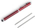 Metal multi-function pen, touch screen stylus, flashlight with white light, infrared, creative Christmas and birthday gifts (1 Red)......