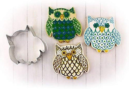 Cute Owl Cookie Cutter, 3.5" Made in USA by Ann Clark...