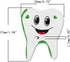AKOAK 100 Pack Mixed Creative Cartoon Teeth Shaped Wooden Buttons Children DIY Decoration Buttons Sewing Scrapbook Decorations...