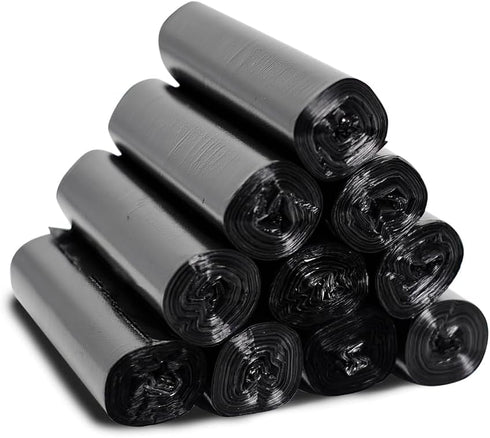 3.5 Gallon Trash Bags, 150 Count Small Trash Can Liners for Bathroom or Livingroom, Black 3 Gallon Thickly Garbage Bags...