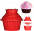Giant Cupcake Molds,Dishwasher Safe Big Top Silicone Cupcake Molds,Non-Stick Jumbo Caupcake Bake sets for Easy Cake Decorating and DIY Bake tools(...