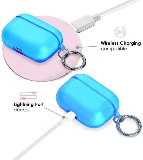 Velvet Caviar Compatible with AirPods Pro Case 2nd and 1st Generation - Cute Protective Hard Cover for Women - Neon Blue...
