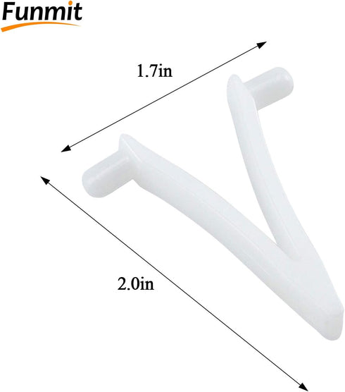 Funmit Pool Butterfly Clips V-Clips Attachment Clips Replacement for Pool Spa Brush Leaf Rake Leaf Skimmer (24 Pack)...