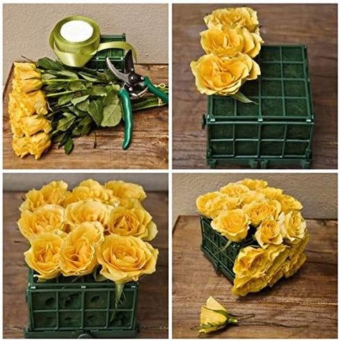 Crafare 6x3x2.5 Inch Wet Floral Foam Blocks Rectangle Small Size Foam Bricks for Fresh Artificial Flower Arrangements Wedding Centerpiece Party Ho...