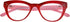 Eyekepper Large Cateye Design Reading Glasses Oversized Readers for Women Reading - Red...