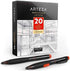 ARTEZA HB Mechanical Pencil Pack of 20, 0.7 Millimeter Medium Point Lead and Replaceable Eraser, Latex-Free Grip, Office and School Supplies...