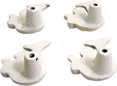 Rustic White Cast Iron Mermaid Cabinet Handles Drawer Pulls, Set of 4, 2 Inch...