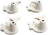 Rustic White Cast Iron Mermaid Cabinet Handles Drawer Pulls, Set of 4, 2 Inch...