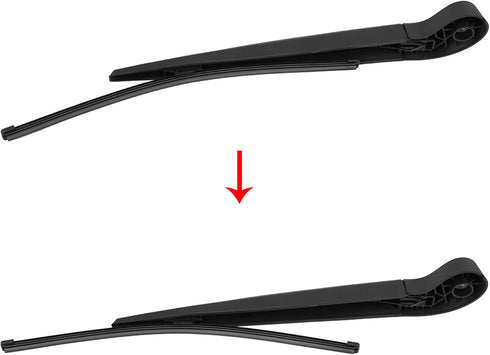X AUTOHAUX Rear Windshield Wiper Blade Arm Set for Volvo V70 XC70 07-16...