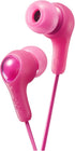 JVC Gumy in Ear Earbud Headphones with Paper Package, Powerful Sound, Comfortable and Secure Fit, Silicone Ear Pieces S/M/L - HAFX7PN (Pink)...