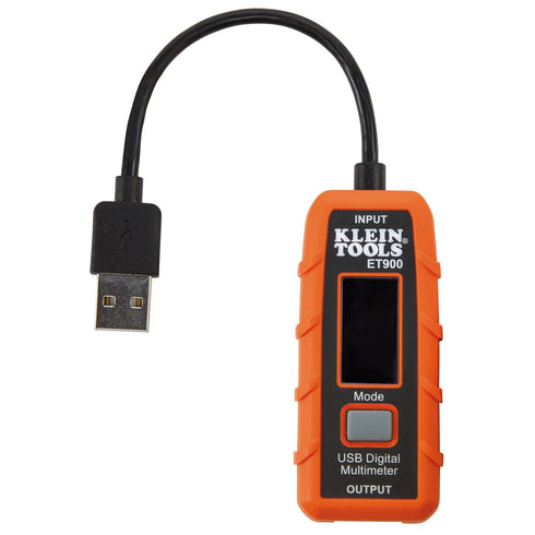Klein Tools ET900 USB Power Meter, USB-A Digital Meter for Voltage, Current, Capacity, Energy Resistance...