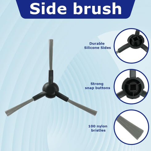 ?11pcs?Silicone Main brush + side brush + filter/dust bag/mop cloth are compatible with the Dreame S30 X30 /X30 Ultra/X30 Pro robot vacuum cleaner...