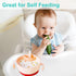 3 in 1 Baby Bowl First Stage with Lid, Straw, Snack Insert Suction Toddler Bowl - BPA Free Self-Feeding Training Toddler Utensils (Green)...
