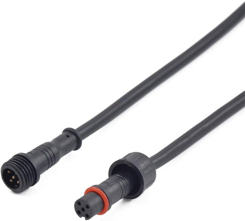 5Pairs 5pin Black Electrical Connector LED Connector for LED Lights 20cm Extension Cable 40cm/Pair 0.2mm² 15mm Nut...