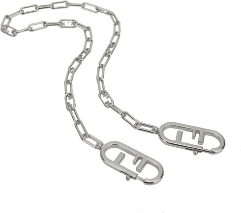 30.3" DIY Alloy Chain Strap Handbag Chains Accessories Purse Straps Shoulder Cross Body Replacement Straps(Silver,47.2inch)...