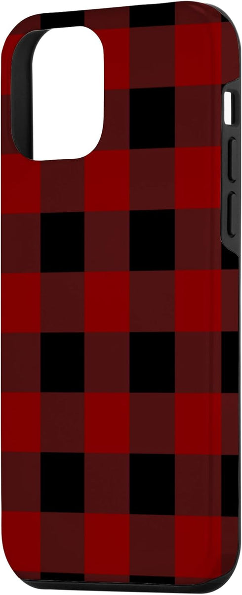 iPhone 12 mini Buffalo Plaid Check Tartan Pattern Lumberjack Flannel Case...