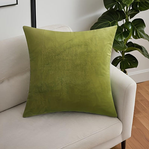 Andreannie Pack of 4 Gold Velvet Cozy Decorative Throw Pillow Covers 18x18 Soft Cushion Case for Couch Sofa Bed (Mixed 4 Pcs, 18" x 18" (Pack of 4...