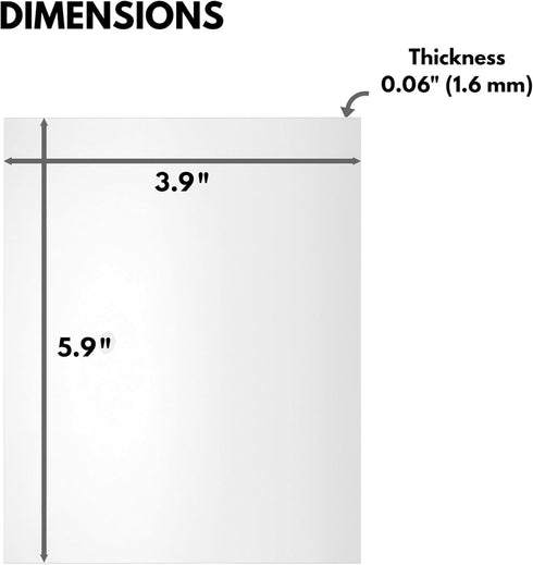 Icona Bay 4x6 Picture Frame Glass Replacement (4 x 6, 2 Pack) 4 by 6 Photo Frame Replacement Glass, 4x6 Inches Real Glass Cover...