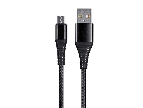 Monoprice USB 2.0 Micro B to Type A Charge & Sync Cable - 3 Feet - Black | Nylon-Braid, Durable, Kevlar-Reinforced - AtlasFlex Series...