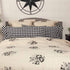 Piper Classics Vintage Check Black King Sham Set of 2 21x37+4...