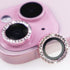 for iPhone 15/15 Plus Camera Lens Protector Bling Glitter Diamond Metal Crystal Tempered Glass Screen Accessories Rhinestones Lens Cover for iPhon...