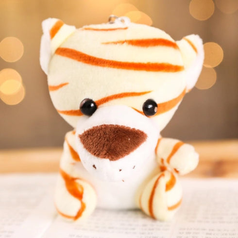 6 Pieces Jungle Stuffed Animal Forest Plush Lion Elephant Tiger Giraffe Plush Toy for Party Animal Themed (6zhidongwu)...