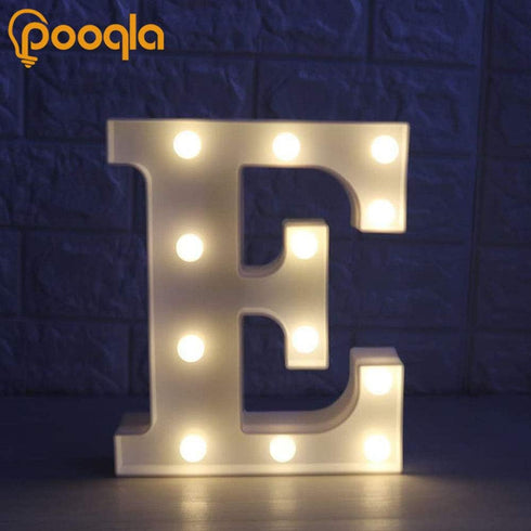 Pooqla LED Marquee Letter Lights Sign, Light Up Alphabet Letter for Home Party Wedding Decoration E...