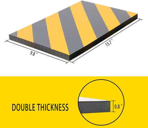 Garage Wall Protector Foam Wall Column Guard for Parking Garages - Reflective Wall Edge Protector - 2 Pack Pole Guard - Wall Edge and Bumpers Guar...