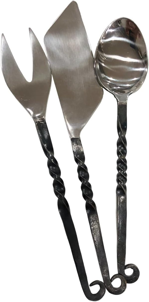 NauticalMart Medieval Feasting Set 3 Pieces Cutlery Knife, Fork, Spoon with leather Case...
