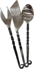 NauticalMart Medieval Feasting Set 3 Pieces Cutlery Knife, Fork, Spoon with leather Case...
