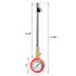 CZC AUTO Accurate Mechanical Tire Pressure Gauge, Straight on Foot Dual Head Truck Air Gage, Heavy Duty Dually Chucks 2" Large Dial Wheel Service ...