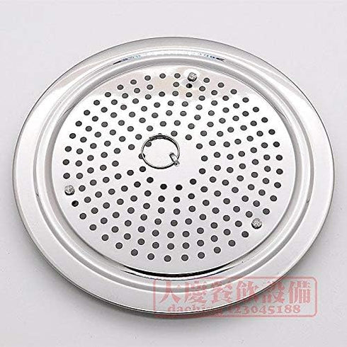 JapanBargain 1855, Japanese Cooking Steamer Plate Stainless Steel Plate for Steam Dim Sum, Bun, Vegetable, Seafood, Made in Japan...
