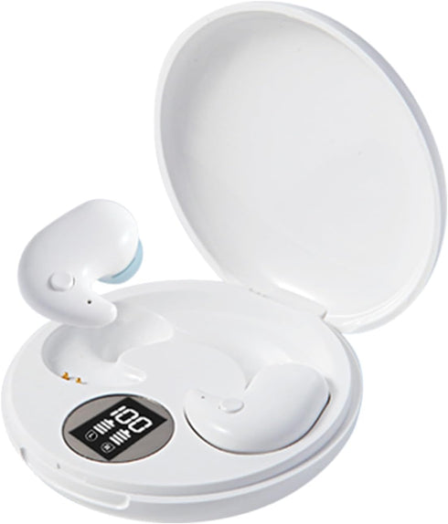 Invisible Wireless Bluetooth Headphones HiFi Sound Wireless Stereo Sound Comfortable Noise Canceling Shallow in-Ear Sleeping Headphones, White...