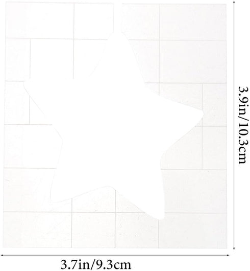 EXCEART Quilting Template Clear Acrylic Star Shaped Sewing Stencil Reusable Quilting Template Rulers for DIY Embroidery Patchwork...
