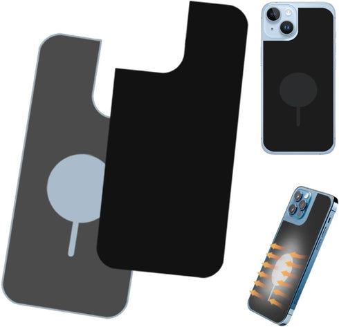 Phone Cooler, 2pcs Heat Tranfer C-Film Tape Thermal Pads Heat Sink Thermal Stickers Cooling Pads Compatible with iPhone 13/14/15/Pro(6.1inch Scree...