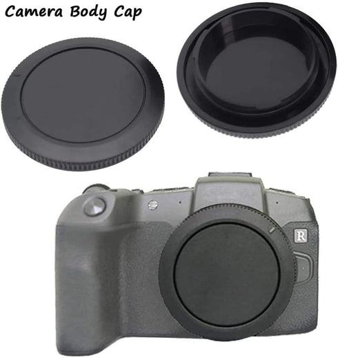 Body Cap & Rear Lens Cap Cover for Canon EOS R1 R3 R10 R8 R7 R6II R6 R5II R5 R RP Camera and More with RF Mount, Lens Accessories for Canon r1 r3 ...