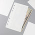 2 Sets Side Open Cash Envelope No Tabbed White PP Cash Wallet for Personal A6 Budget Journal 6-Hole Budget Sheet Pockets Folder for Budgeting Bind...