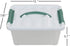 Pekky 6 Quart Storage Container Box with Handle and Latching Fresh Design, Small Toy Organizer Bin, 2-Packs...