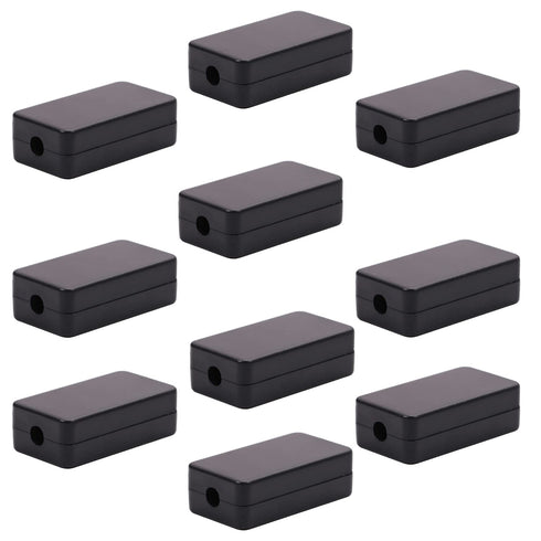 Auniwaig 10Pcs Electronic Project Junction Box Enclosure Plastic Arduino Case ABS Dustproof Waterproof Project Boxes for Indoor Outdoor Use, Black...