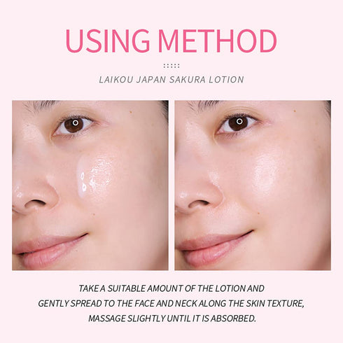 Sakura Face Lotion Moisturizing Essence for Shrink Pores Skin Daily Care, Toner Lotion Hydrating Repair Face Cream Vitamin C Serum Improve Skin No...