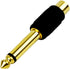 CESS 6.35mm 1/4 Inch TS Plug to RCA Female Jack Audio Adapter, Gold Plated (10 Pack)...