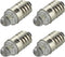 Ruiandsion 4pcs E10 LED Bulbs 3V 6000K White LED Bulbs for Torchlight Flashlight Torch Light,Negative Earth...