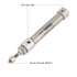 Pneumatic Air Cylinder CDJ2B10-30B 10mm Diameter 30mm Stroke Double Acting Stainless Steel 2 Hydraulic Cylinder...