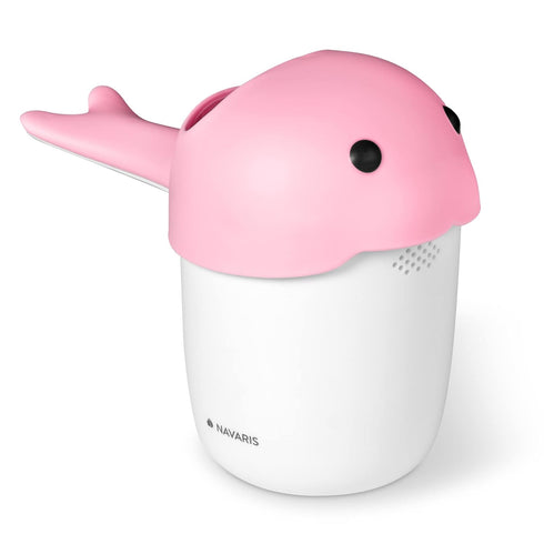 Navaris Baby Hair Rinser - Cute Animal Cup for Bath with 3 Different Pour Spouts - Rinse Shampoo and Keep Water Out of Baby's Face and Eyes - Pink...