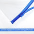 Small Zipper Plastic Envelopes, BOPART 30Pcs Plastic Pouch with Label Pocket, 9x4.7 Inches Clear Pencil Pouch Reusable Money Envelopes, Poly Zip E...