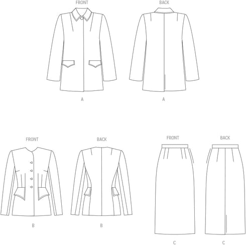 Vogue Misses' Vintage Suit and Coat Sewing Pattern Kit, Design Code V1932, Sizes 16-18-20-22-24...