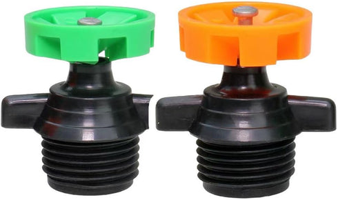 1/2Inch Automatic Rotating Sprinkler Heads Micro Sprinkler 360 Degree Rotation for Garden Irrigation (Orange 10pcs)...